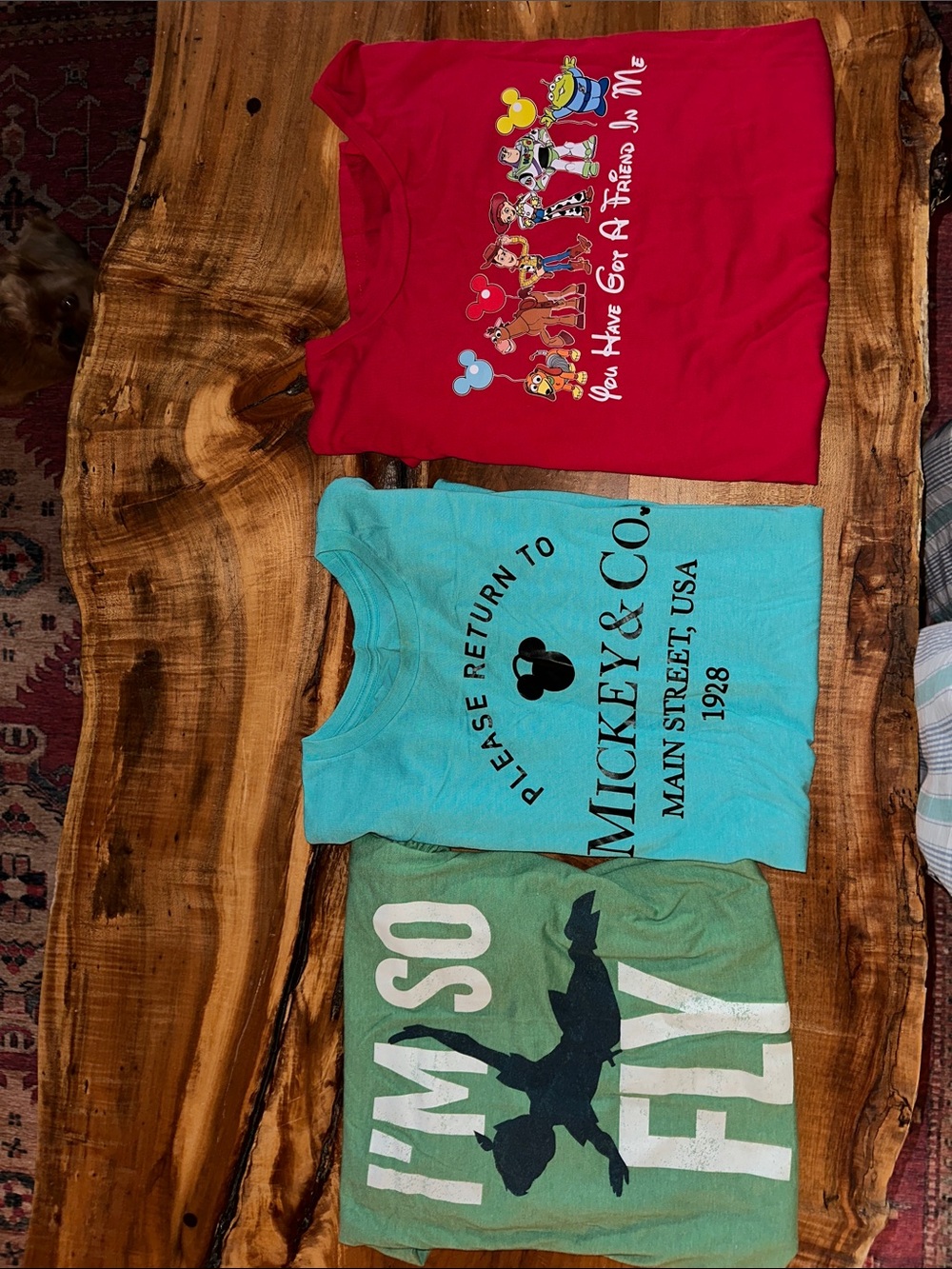 Disney Red Mickey & Friends Toy Story  Short Sleeve Tee Peter Pan Mickey&Co.
